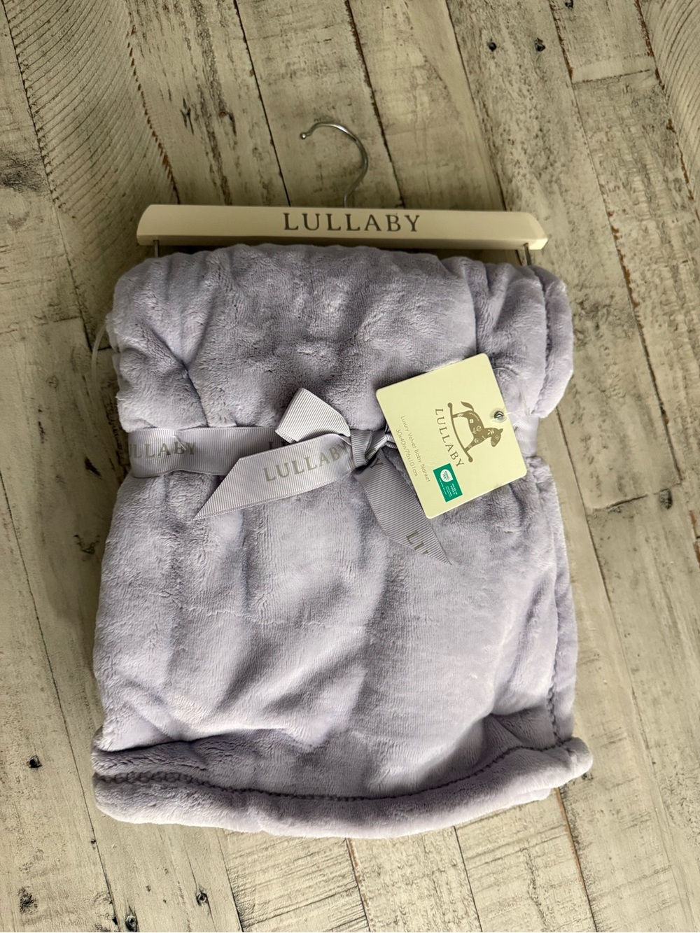 Lullaby Light lavender baby blanket